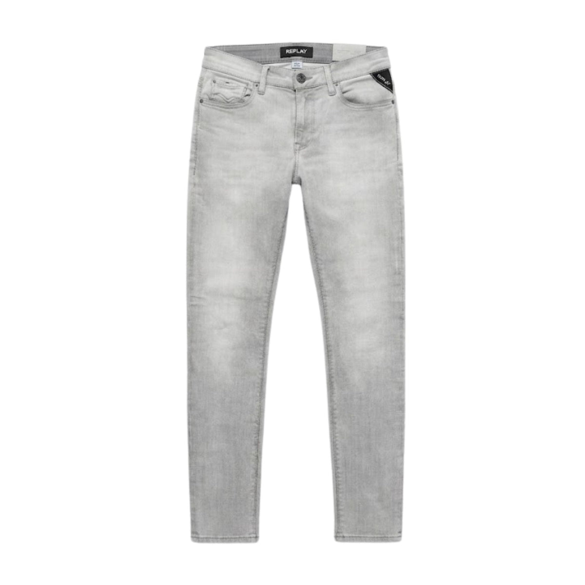 Replay Mens Wb2 Hyper Flex Jean In Light Grey
