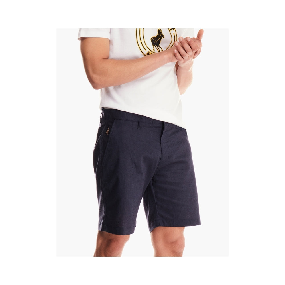 Polo Mens Linen Short Navy