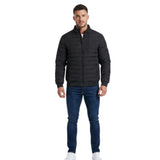 Soviet Mens Daxton Quilted Puffer Jacket In Black
