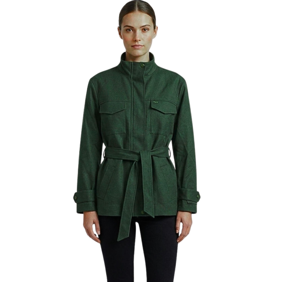 Polo Womens Yuri Wool Jacket In Olive