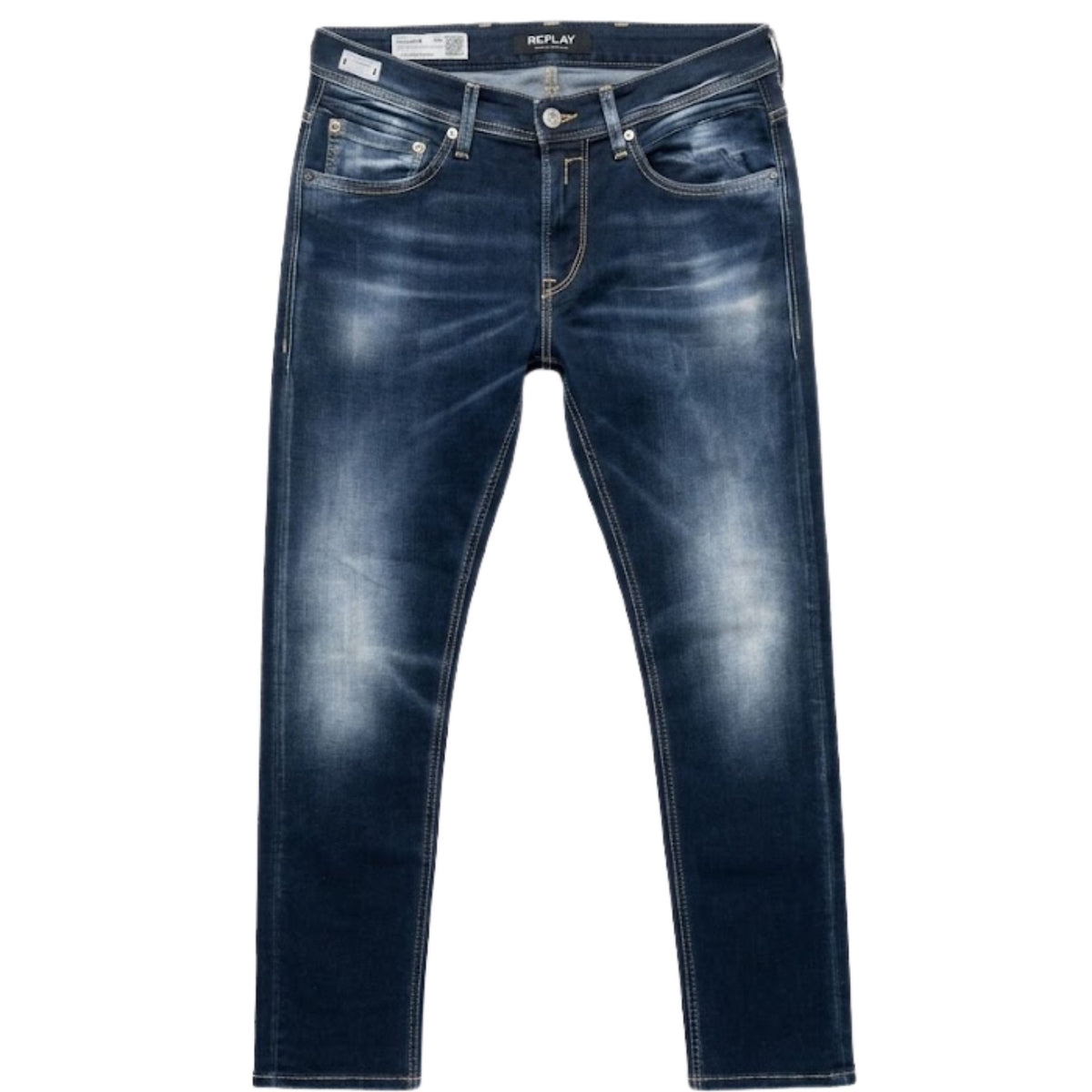 Replay Mens Hyper Flex Jean In Dark Blue