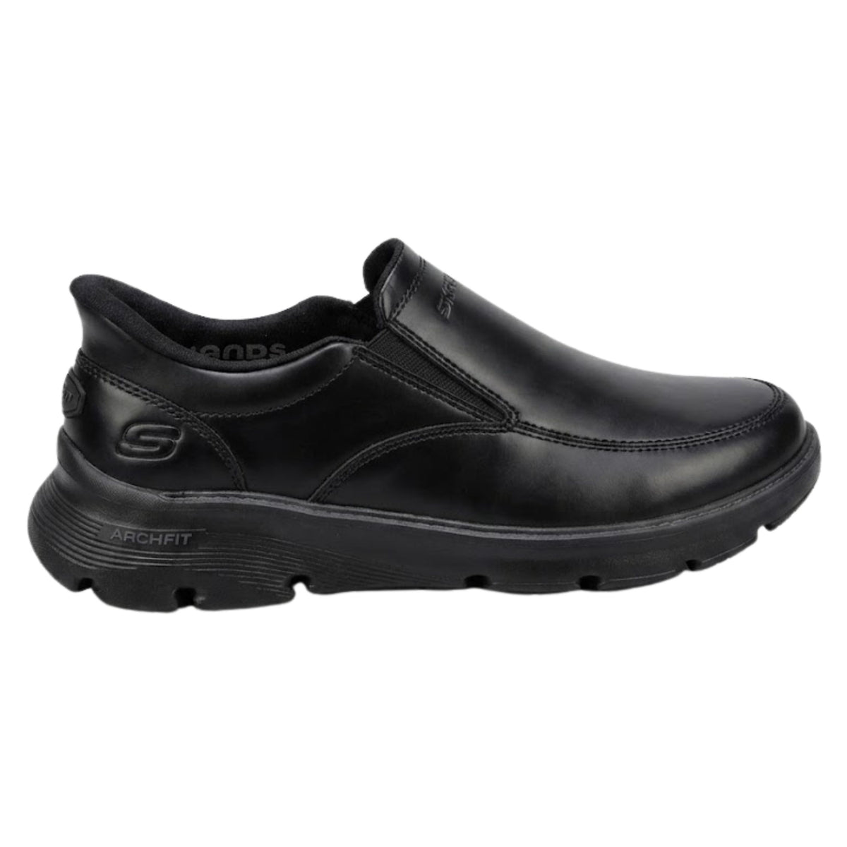 Skechers Mens Arch Fit Garza Shoes In Black