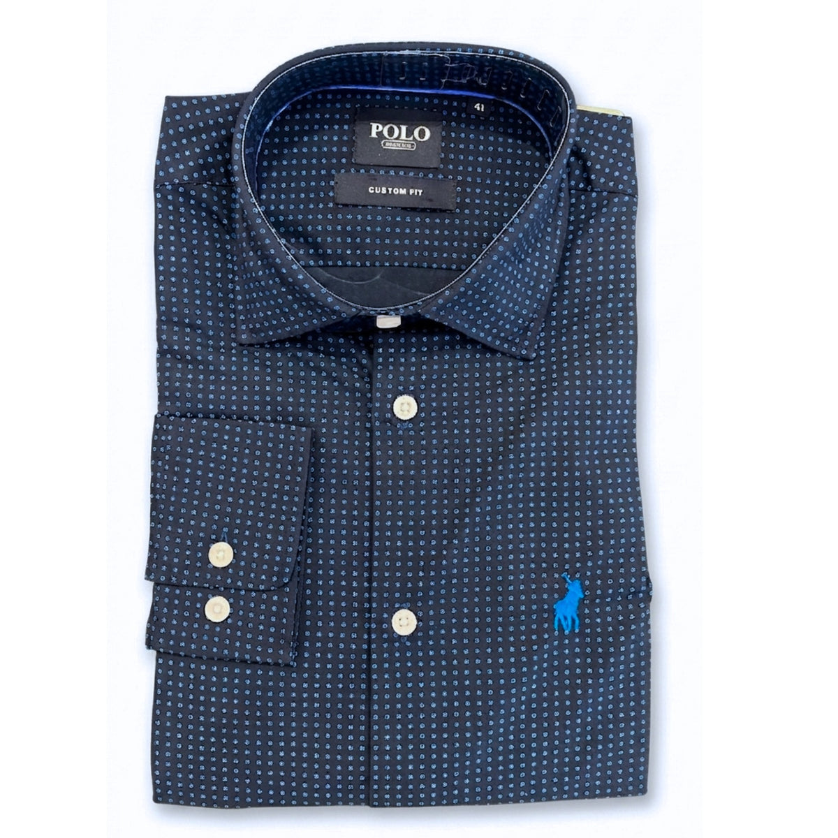 Polo Mens Mico Printed Floral Shirt In Navy