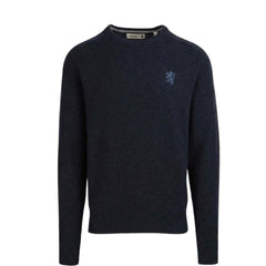 Pringle Mens Johnson Lambswool Crewneck Sweater In Navy