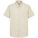 Pringle Mens Ethan Short Sleeve Classic Shirt In Stone