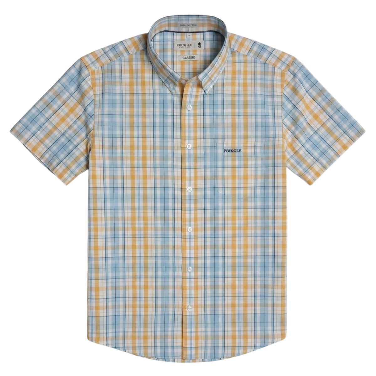 Pringle Mens Rocco Short Sleeve Shirt In Multi