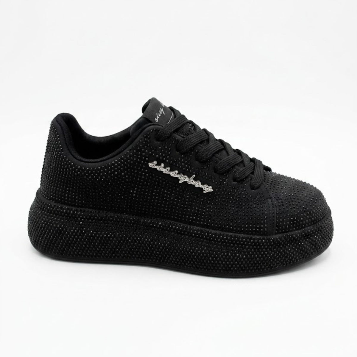 Sissy Boy Womens Emblazon Shoes In Black