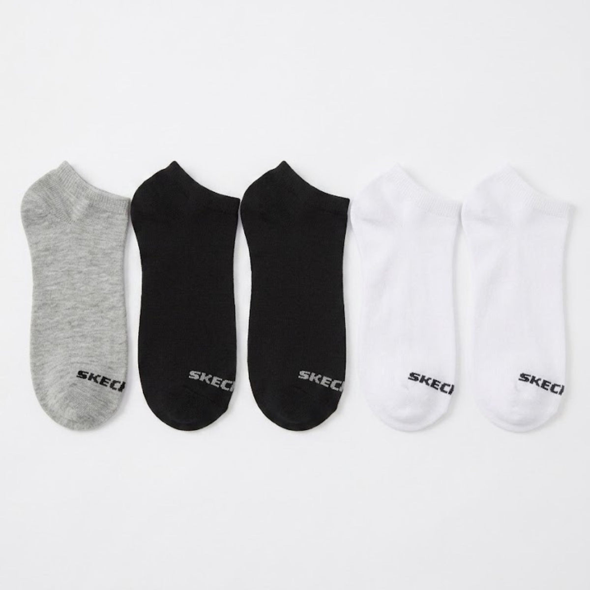 Skechers Mens 5 Pack Non Terry Lowcut Socks