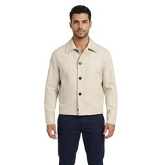 Antioch Mens Plain Jacket In Beige