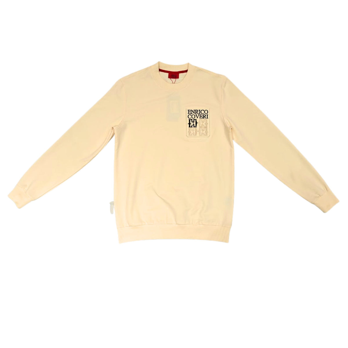 Enrico Coveri Mens Sweatshirt 46 In Cream