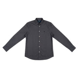 Polo Mens Geometric Pattern Shirt In Black