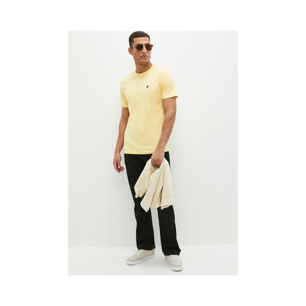 Polo Mens Crew Neck Ss Tee Yellow