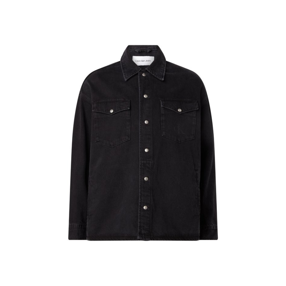 Calvin Klein  J3212750 Oversized Shirt Jacket  Black