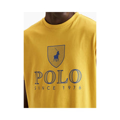 Polo Men Logo Shield Ss Tee Mustard