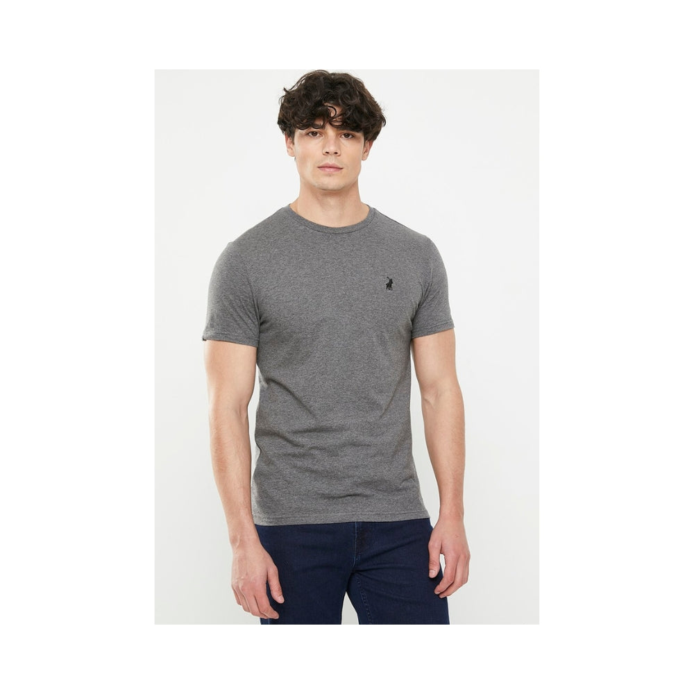 Polo Mens Crew Neck T-Shirt Charcoal