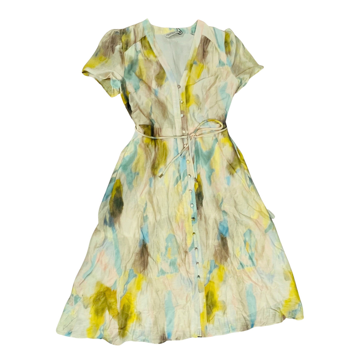 Pringle Womens Erike Blouson Sleeve Midi Dress In Multi