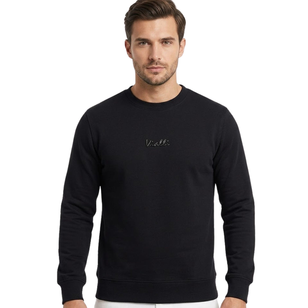 Vialli Mens Masioni Sweatshirt In Black