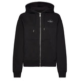 Calvin Klein Womens Monologo French Terry Hoodie In Black