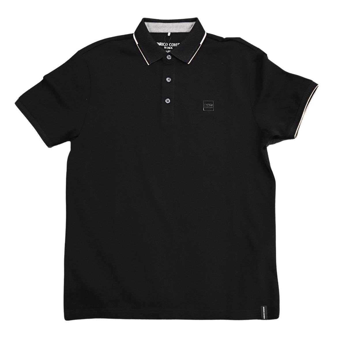 Enrico Coveri Mens Roma Golfer In Black