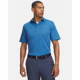 Under Armour Mens Tech™ Polo In Aegean Blue/Graphite