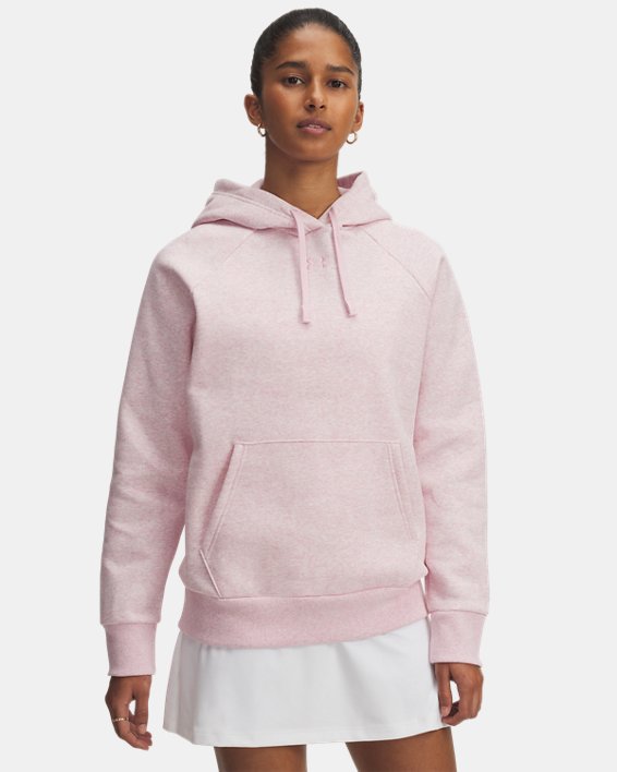 Under Armour Rival Fleece Hoodie Prime Pink Light Heather