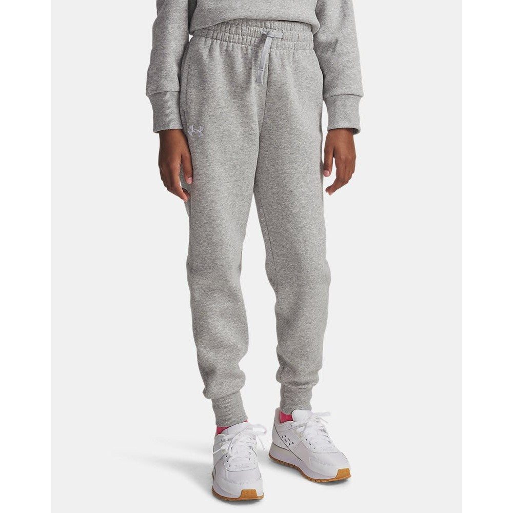Under Armour Girls Youth Rival Fleece Jogger In Grey