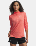 Under Armour Tech Twist 1/2 Zip In Venom Red