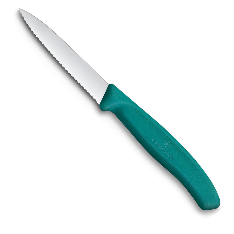 Victorinox Classic Serrated Paring 8cm Knife In Kale Green