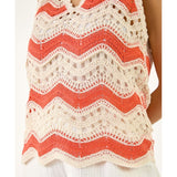 Mandi Ladies Crochet Top In Orange