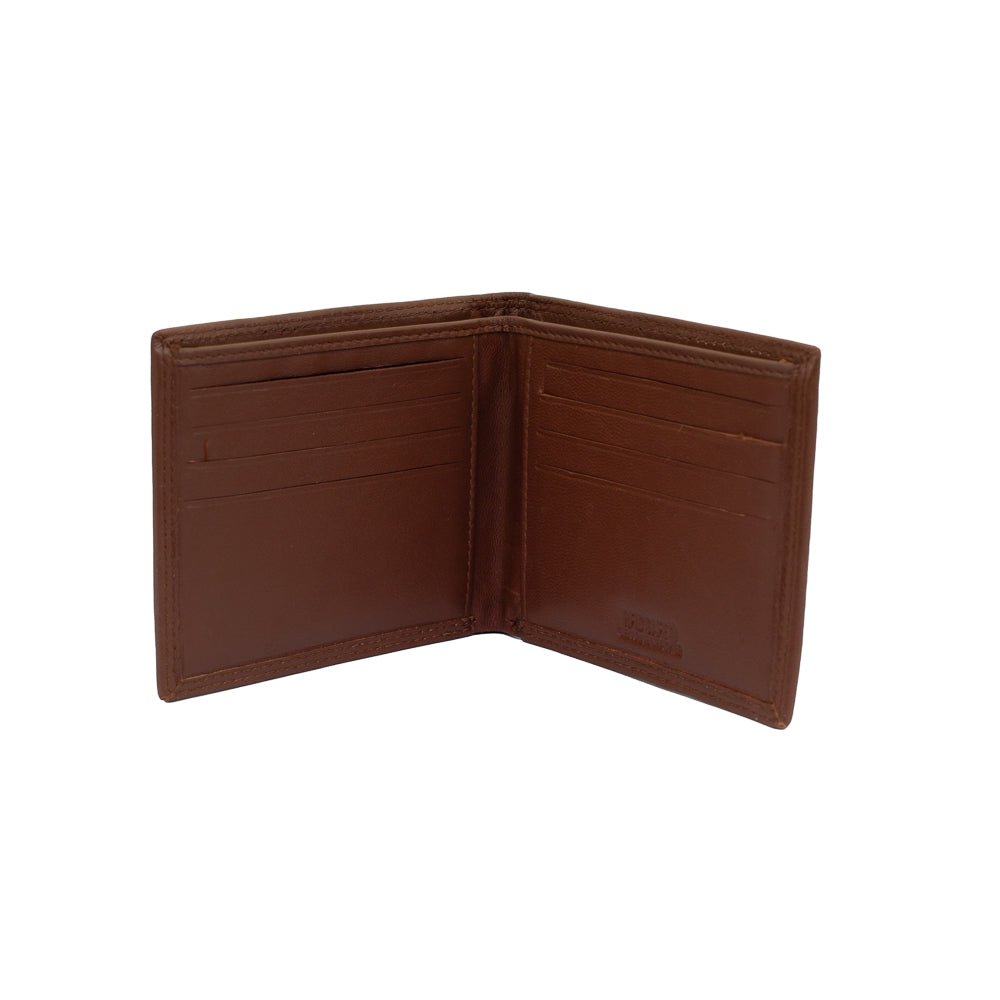 Bossi Mens Value Leather Billfold Wallet With Tab In Brown