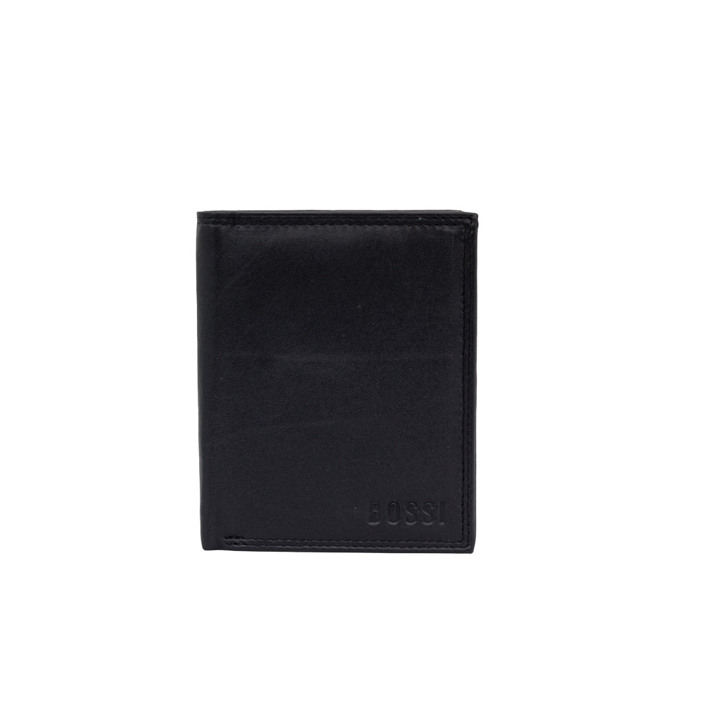 Bossi Mens Value Leather Billwallet In Black