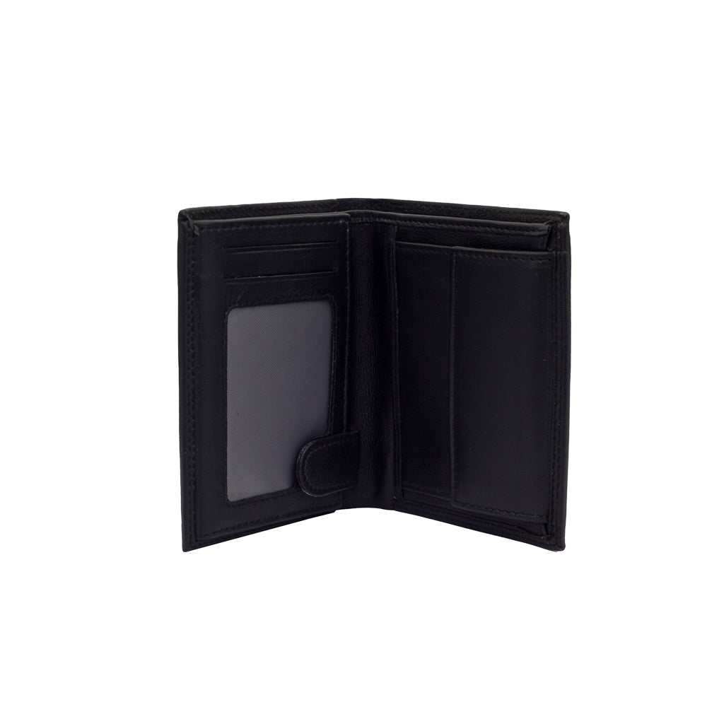 Bossi Mens Value Leather Billwallet In Black