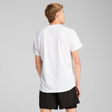 Puma Mens Run Velocity Short Sleeves T-Shirt In Puma White