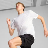 Puma Mens Run Velocity Short Sleeves T-Shirt In Puma White