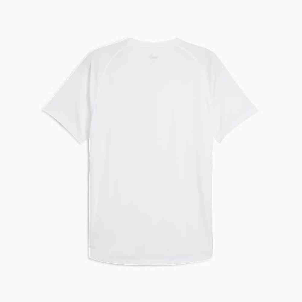 Puma Mens Run Velocity Short Sleeves T-Shirt In Puma White