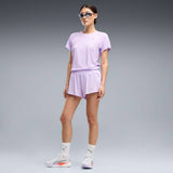 Puma Womens Run Velocity Short Sleeves T-Shirt In Light Lavender