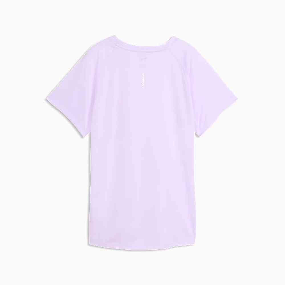 Puma Womens Run Velocity Short Sleeves T-Shirt In Light Lavender