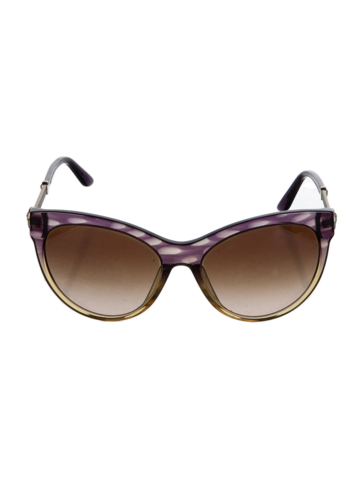 Versace Gradient Catlook Frame Sunglasses For Women In Purple