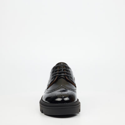 Mazerata Mens Vinchey 67 Faux Patent Shoes In Black