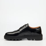 Mazerata Mens Vinchey 67 Faux Patent Shoes In Black