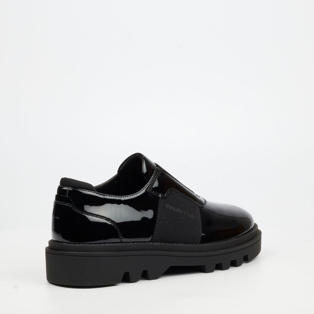 Mazerata Mens Vinchey 82 Faux Patent Shoes In Black