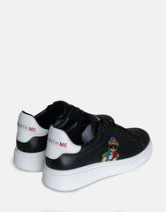 Vialli Mens Black Giano Sneakers