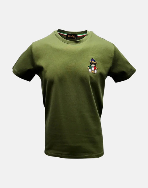 Vialli Mens Lister T-Shirt In Olive