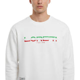 Loreti Mens Vive Sweatshirt In White