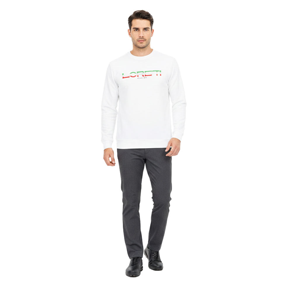 Loreti Mens Vive Sweatshirt In White