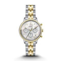Fossil Dress Silver And Gold Watch