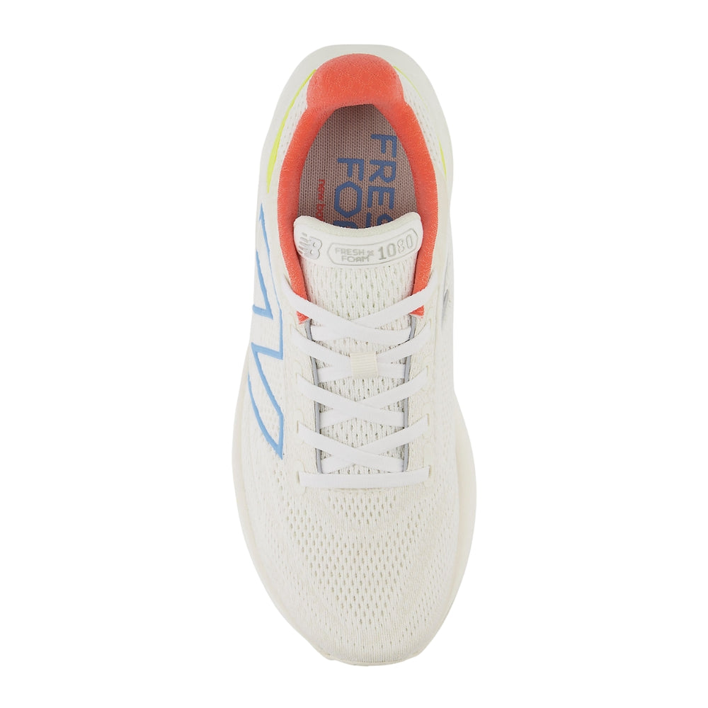 New Balance Womens 1080 Running Course Shoes In White