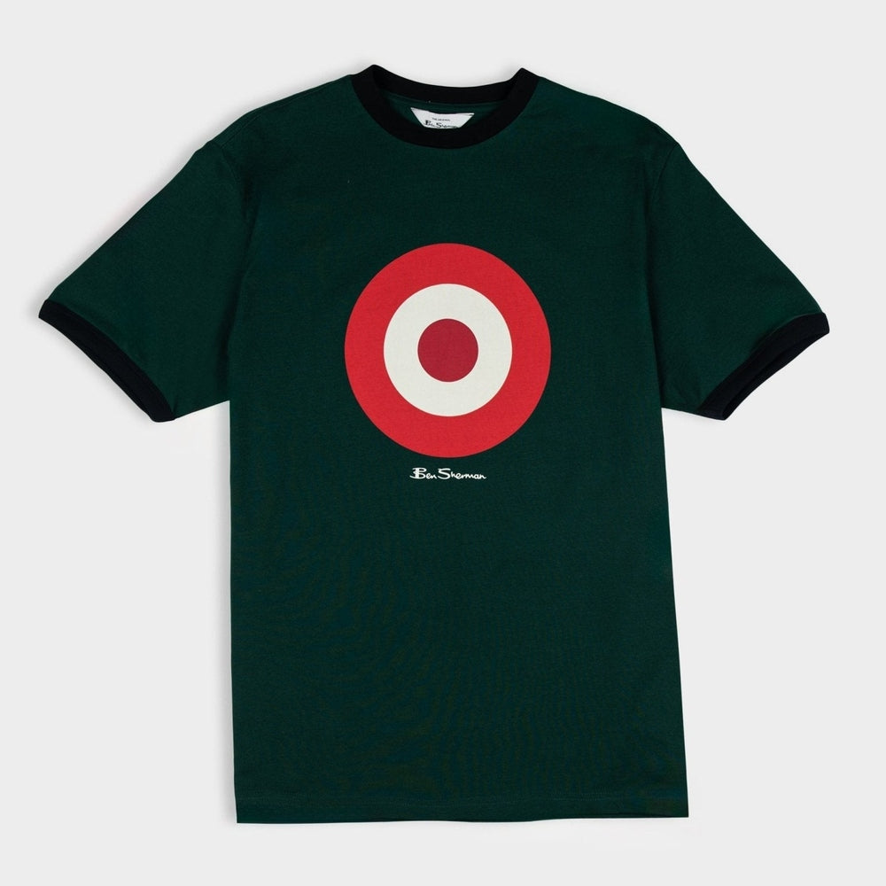 Ben Sherman Mens Target T-Shirt In Moss Agate
