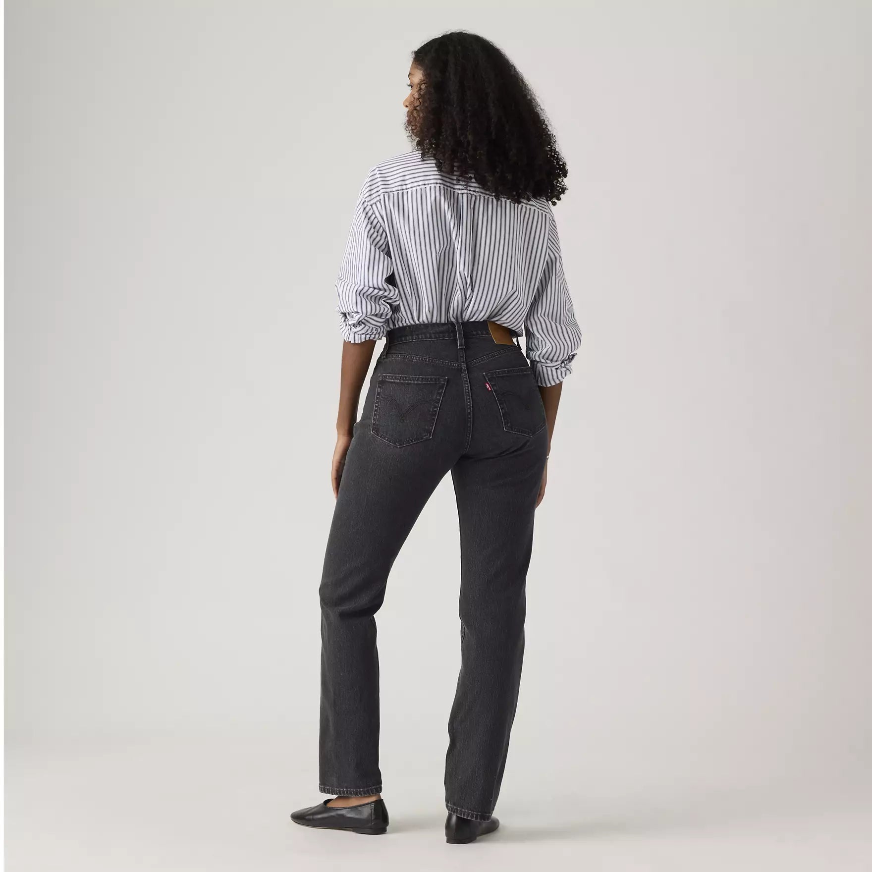 Levis Womens 501 Curve Jeans In Black