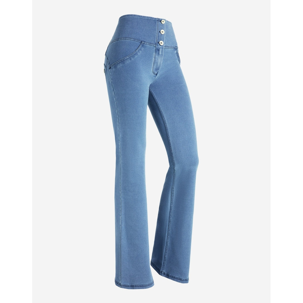 Freddy Ladies High Waist Cropped Skinny Jeans In Light Blue
